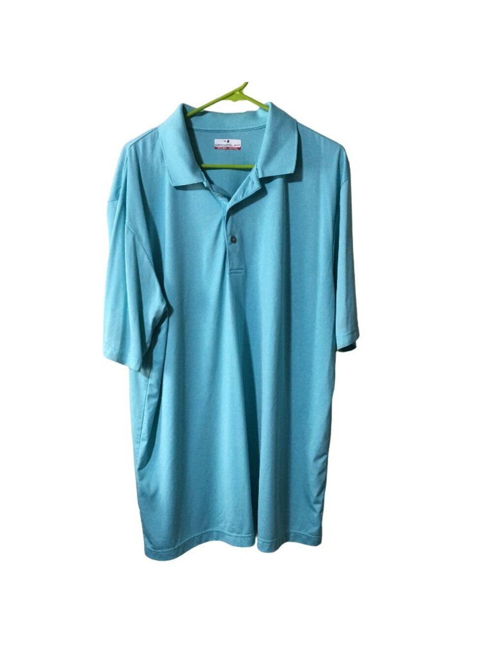 GRANDSLAM LIGHTWEIGHT ACTIVE WEAR LIGHT BLUE GOLF POLO MENS XLT